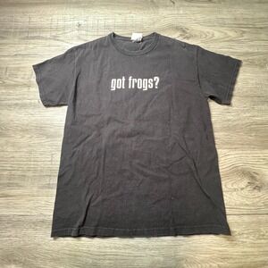 Rainforest Cafe T-Shirt Mens Medium Black Got Frogs Graphic Tee Souvenir